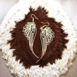 Fairy wings earrings Angel wings earrings. Delicate angel/fairy wing jewelry.